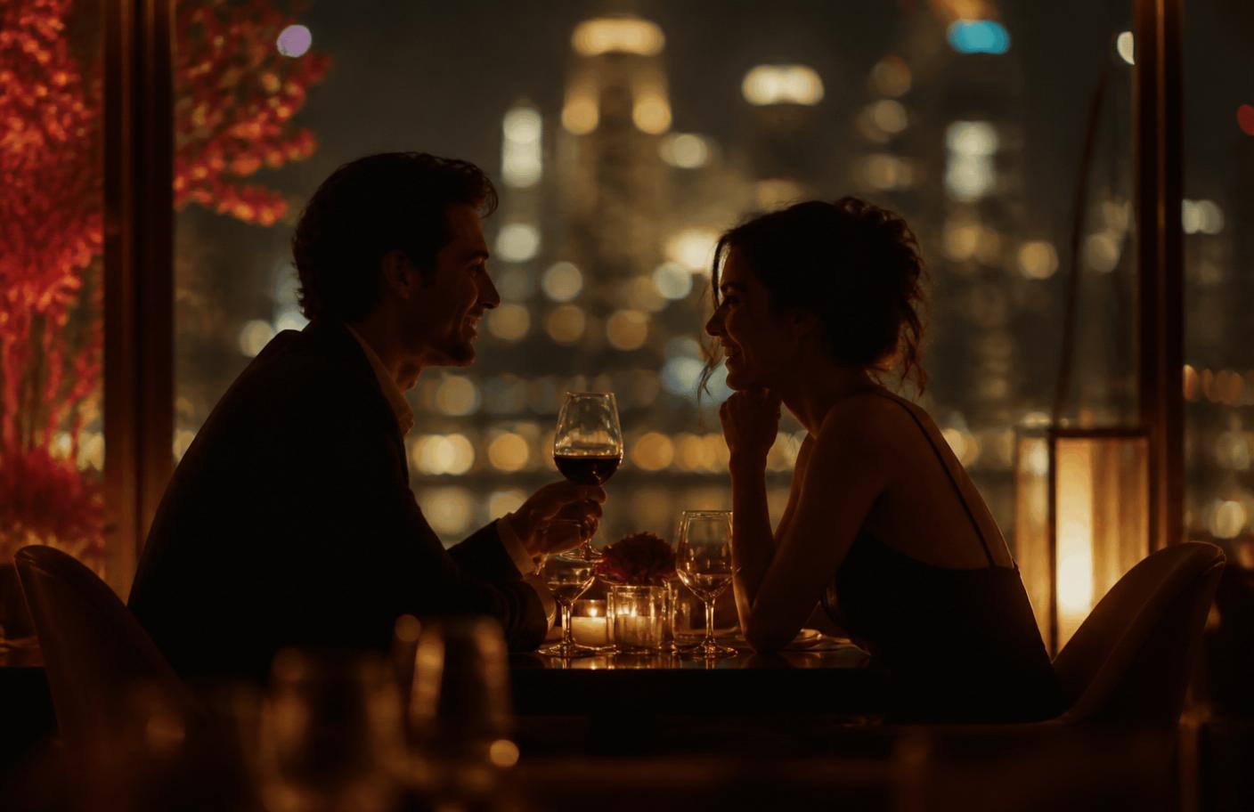 A candlelit date